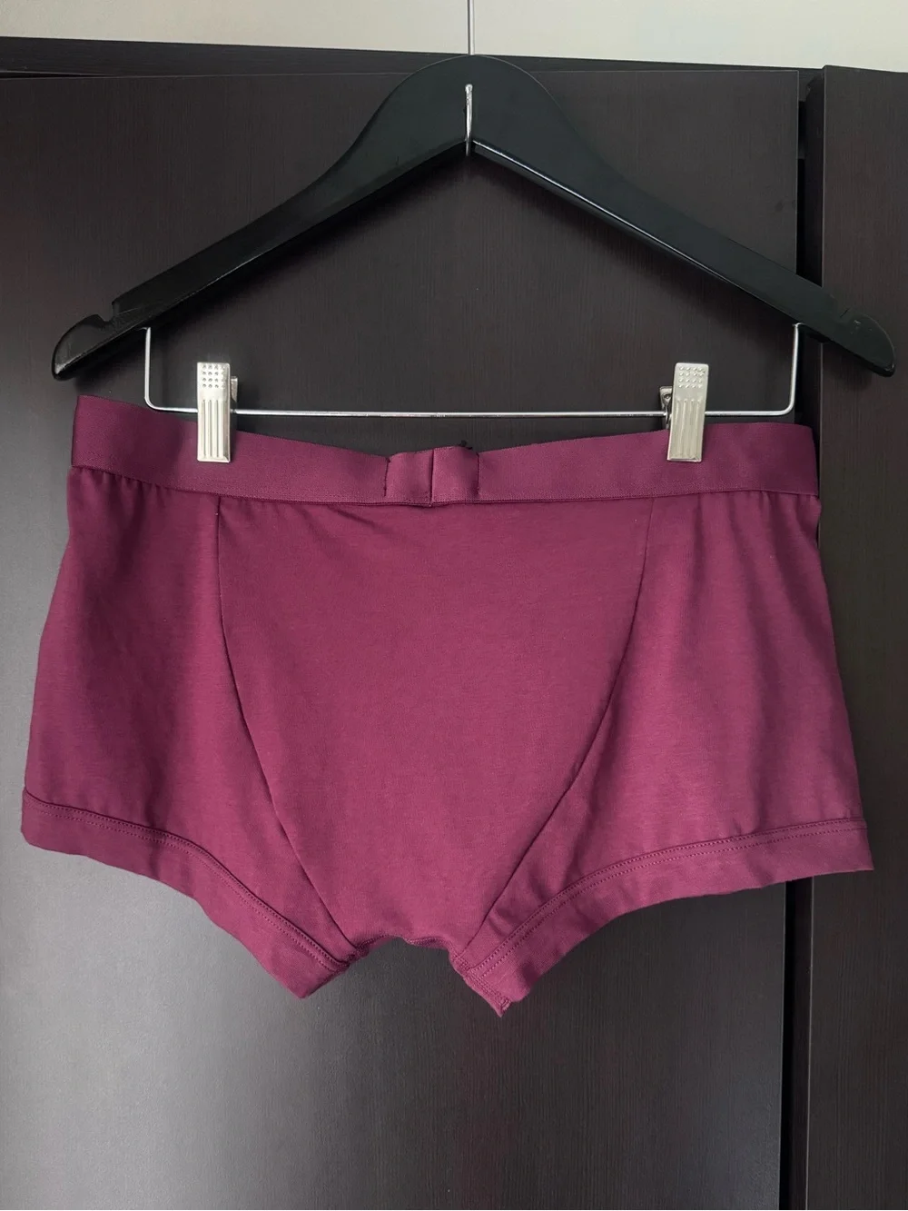 NWT Emporio Armani Men's Boxer Briefs Burgundy Size L Medium Trunk  $65
